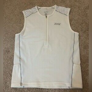 Zoot performance triathlon tank size Small White with grey line shoulder detail